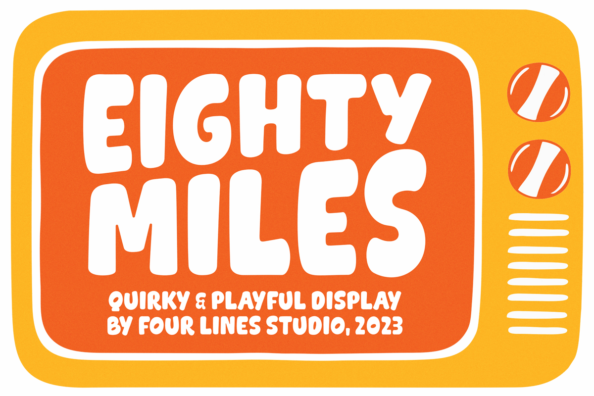 eighty-miles-font-fourlines-design-fontspace