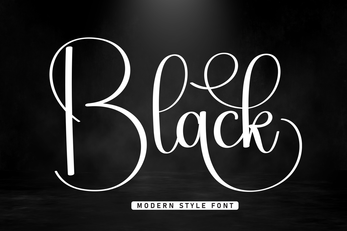 Black Font - Free Download