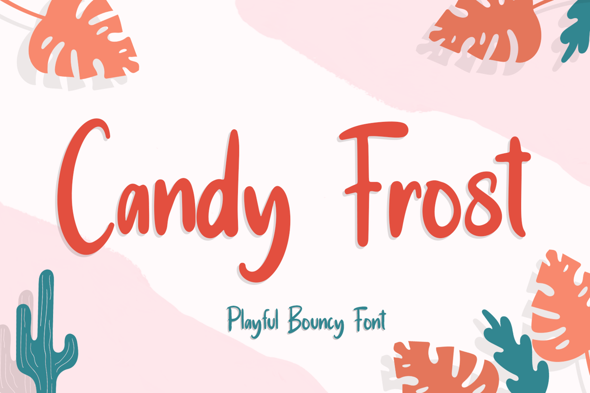 Candy Frost. Шрифт для сладостей. Candy font. Sweet logo.