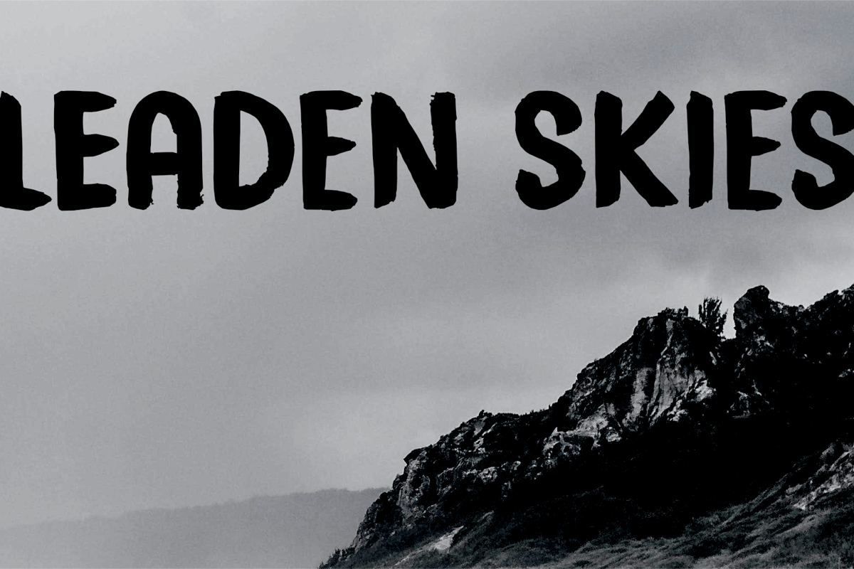 Leaden Leaden Skies Font - Free Download