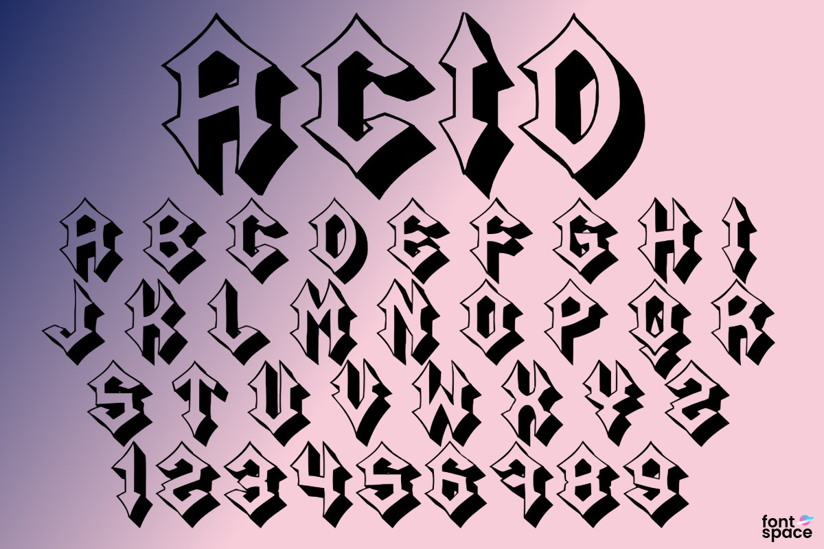 Acid Font | Vladimir Nikolic | FontSpace