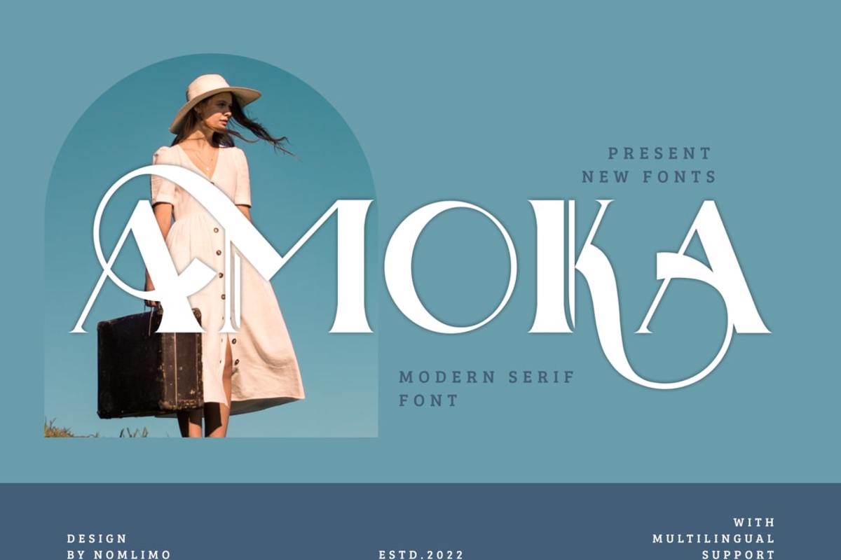 AMOKA Font | Nomlimofont | FontSpace