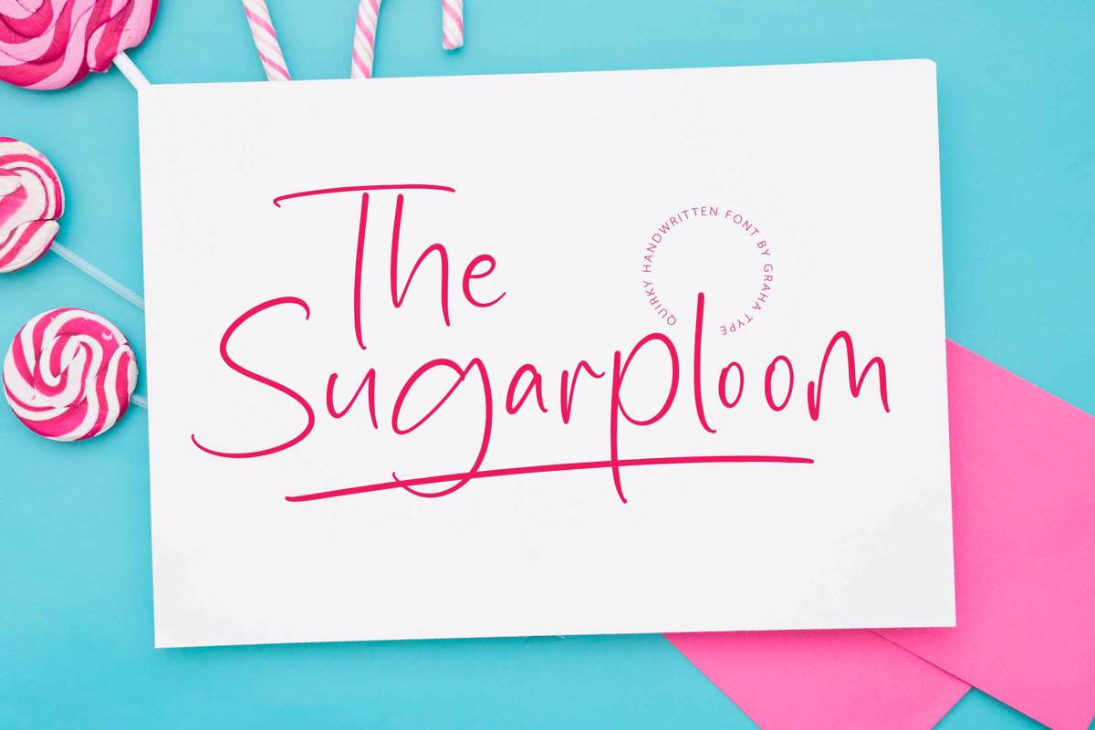 Browserloom Lettering The Sugarploom Font - Free Download