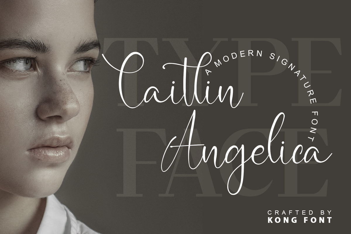 Caitlin Angelica Font Fontkong Fontspace