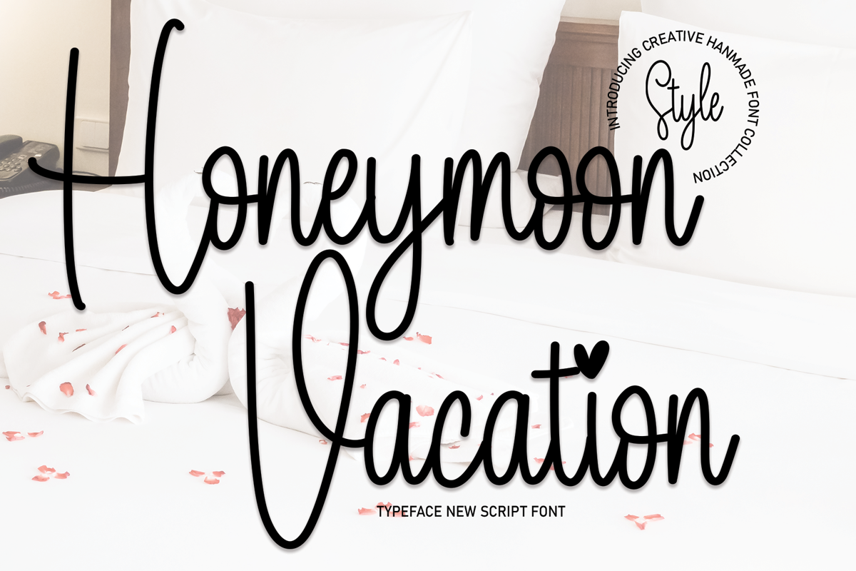 Honeymoon Vacation Font | scratchones_creative | FontSpace