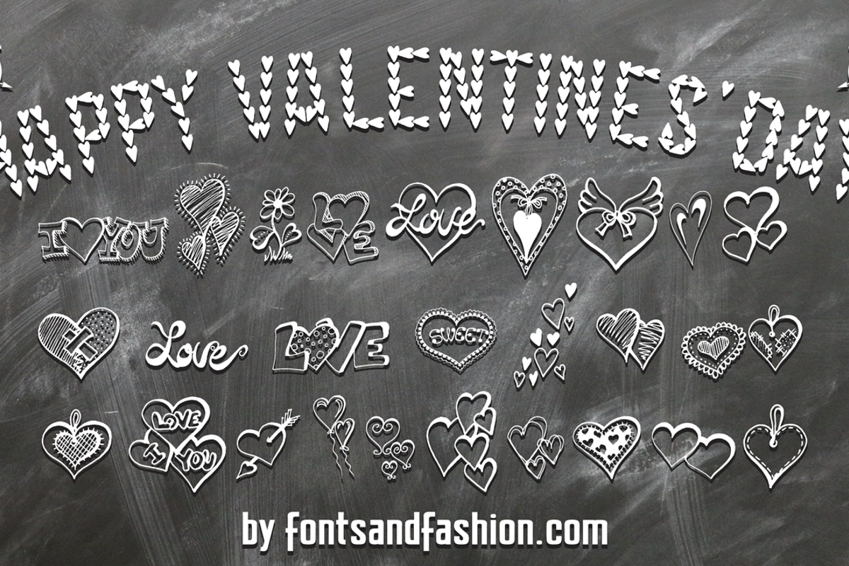 HAPPY VALENTINE'S DAY Font | Fontsandfashion | FontSpace