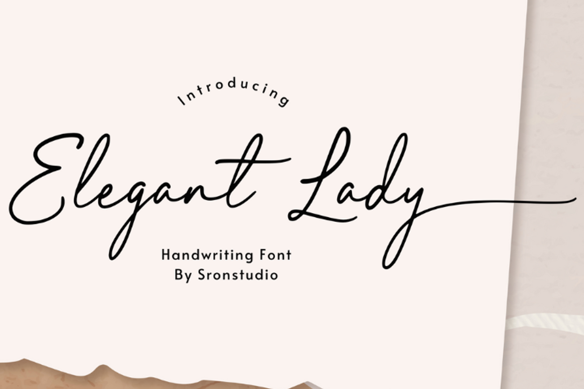 Elegant Lady Font | Sronstudio | FontSpace