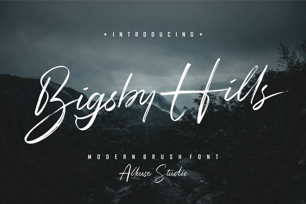 Bigsby Hills Font | Allouse.Studio | FontSpace