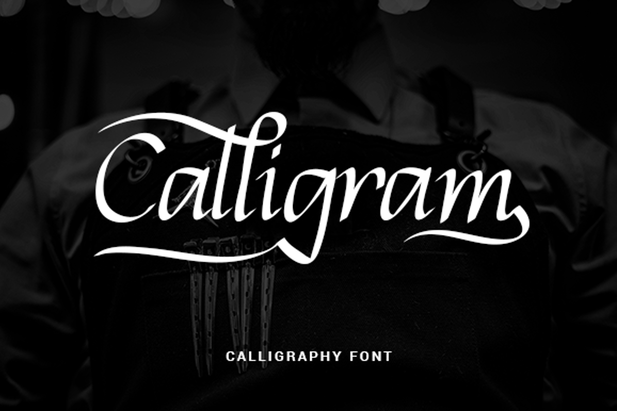 Calligram Personal Font Ibeydesign FontSpace
