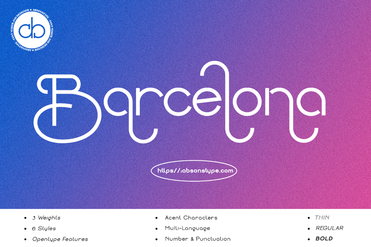 btc barcelona font