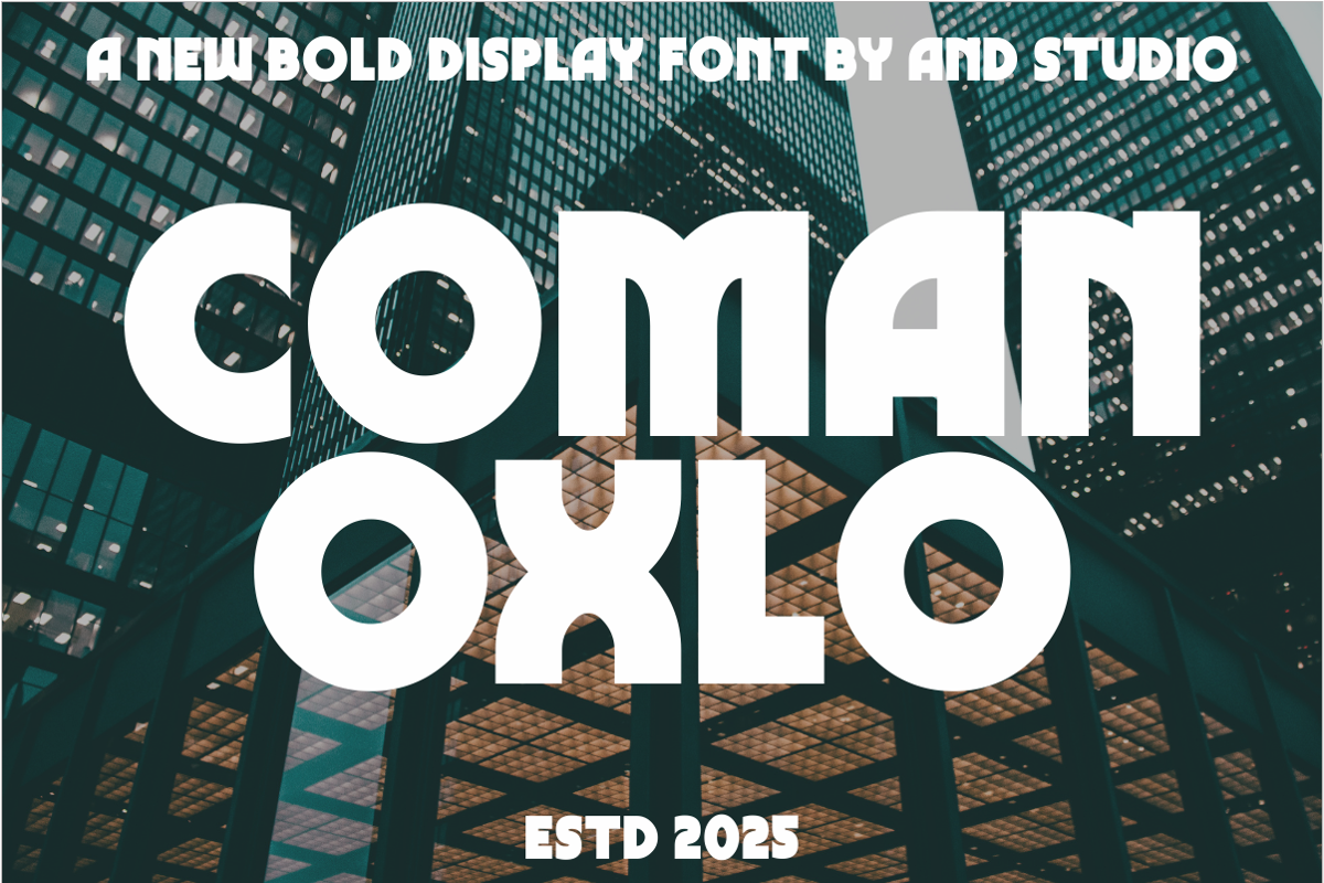 COMAN OXLO Font Andstudio FontSpace Coman oxlo font andstudio fontspace