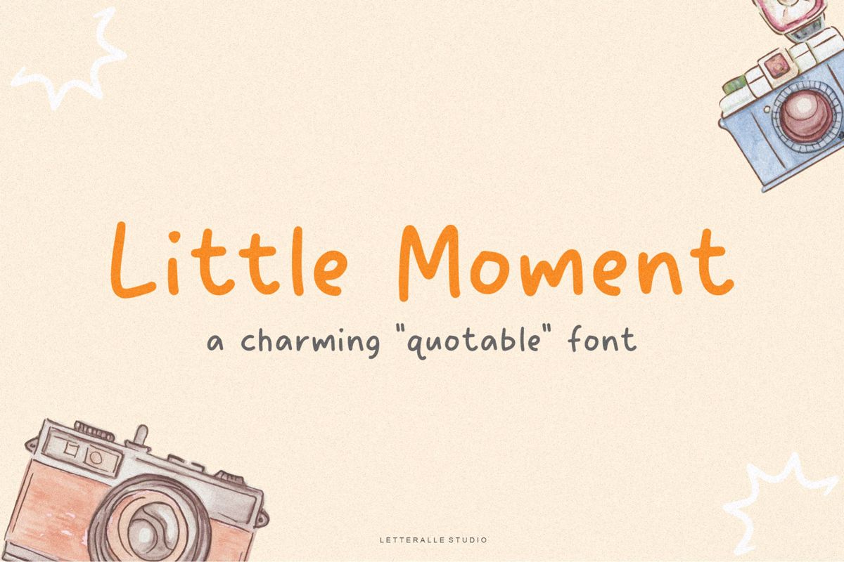 Little Moment Font | Letteralle Studio | FontSpace