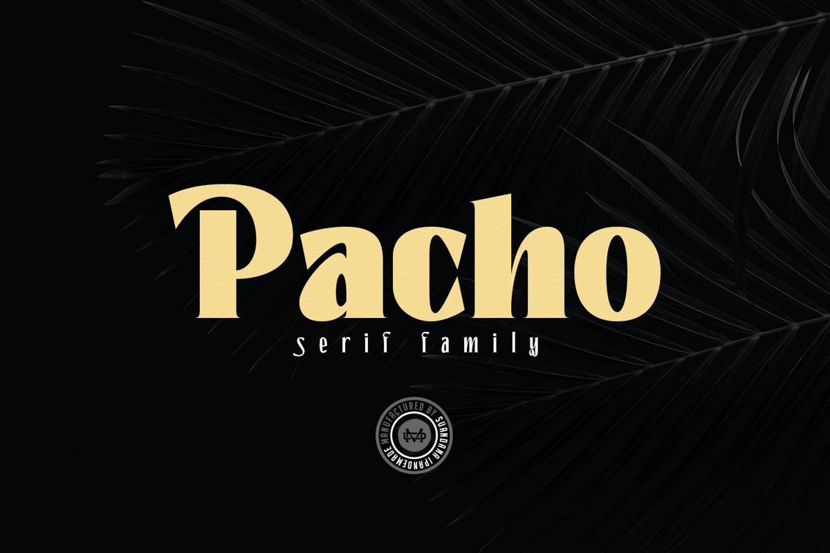 Pacho Font madeDeduk FontSpace