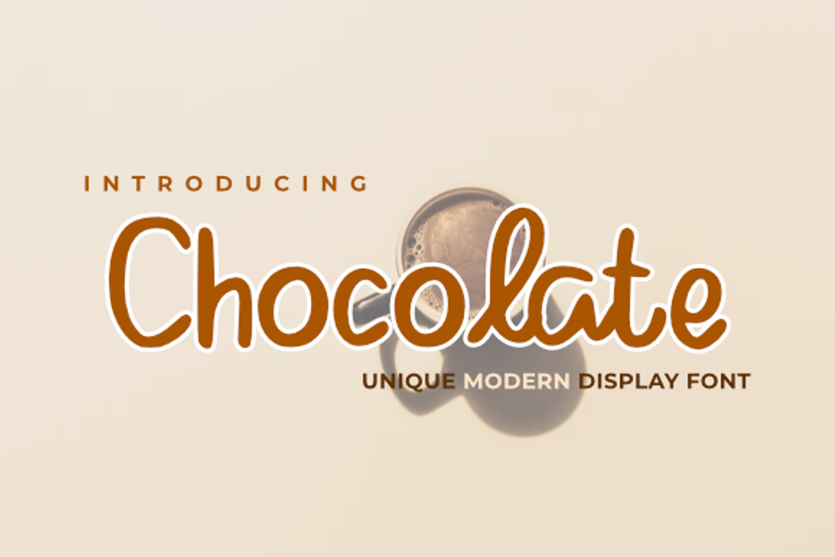 Chocolate Display Font Letterayu Studio FontSpace