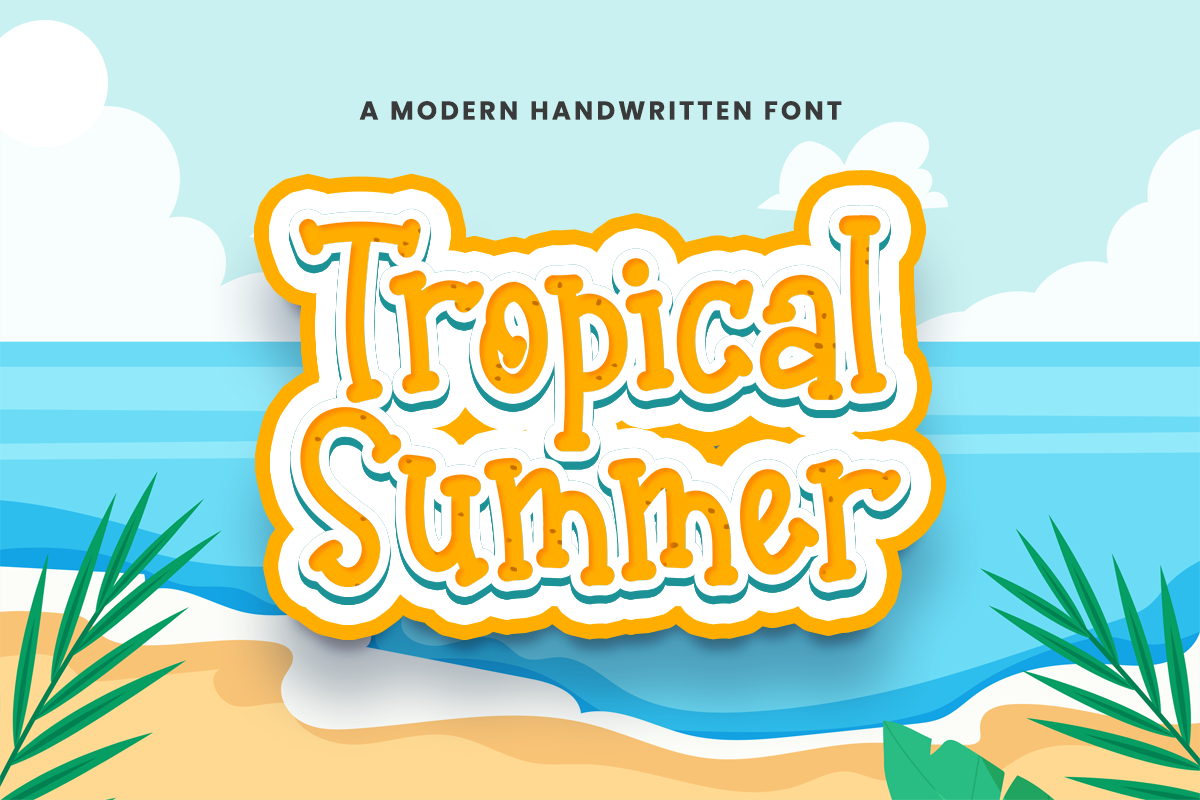 Tropical Summer Font | Fontkong | FontSpace