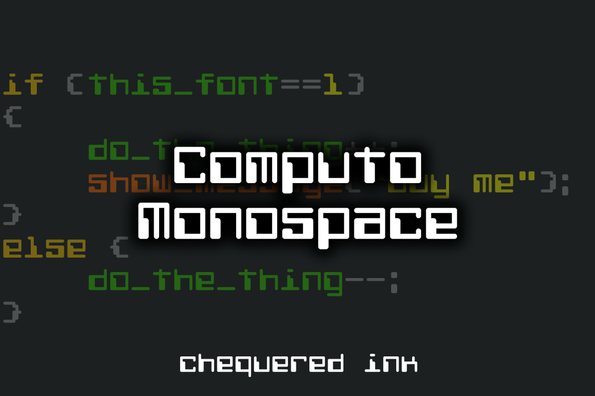 Computo Monospace Font - Free Download