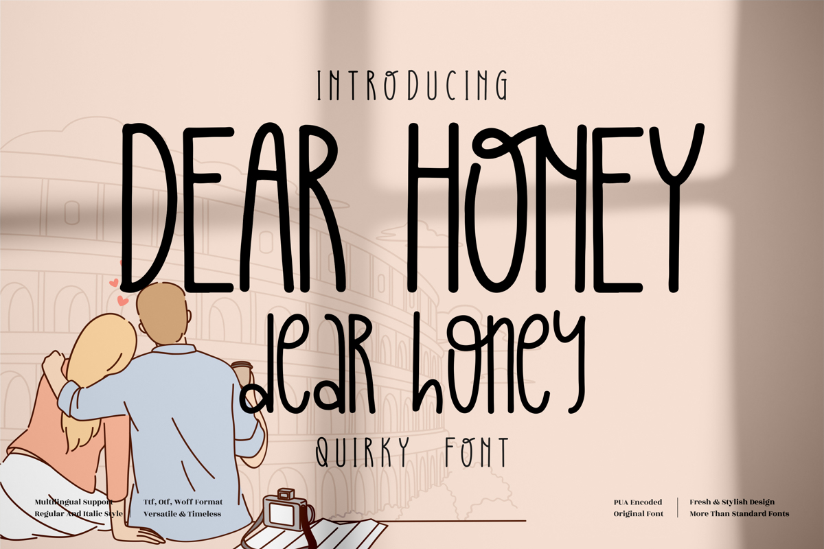 DEAR HONEY Font | Perspectype Studio | FontSpace