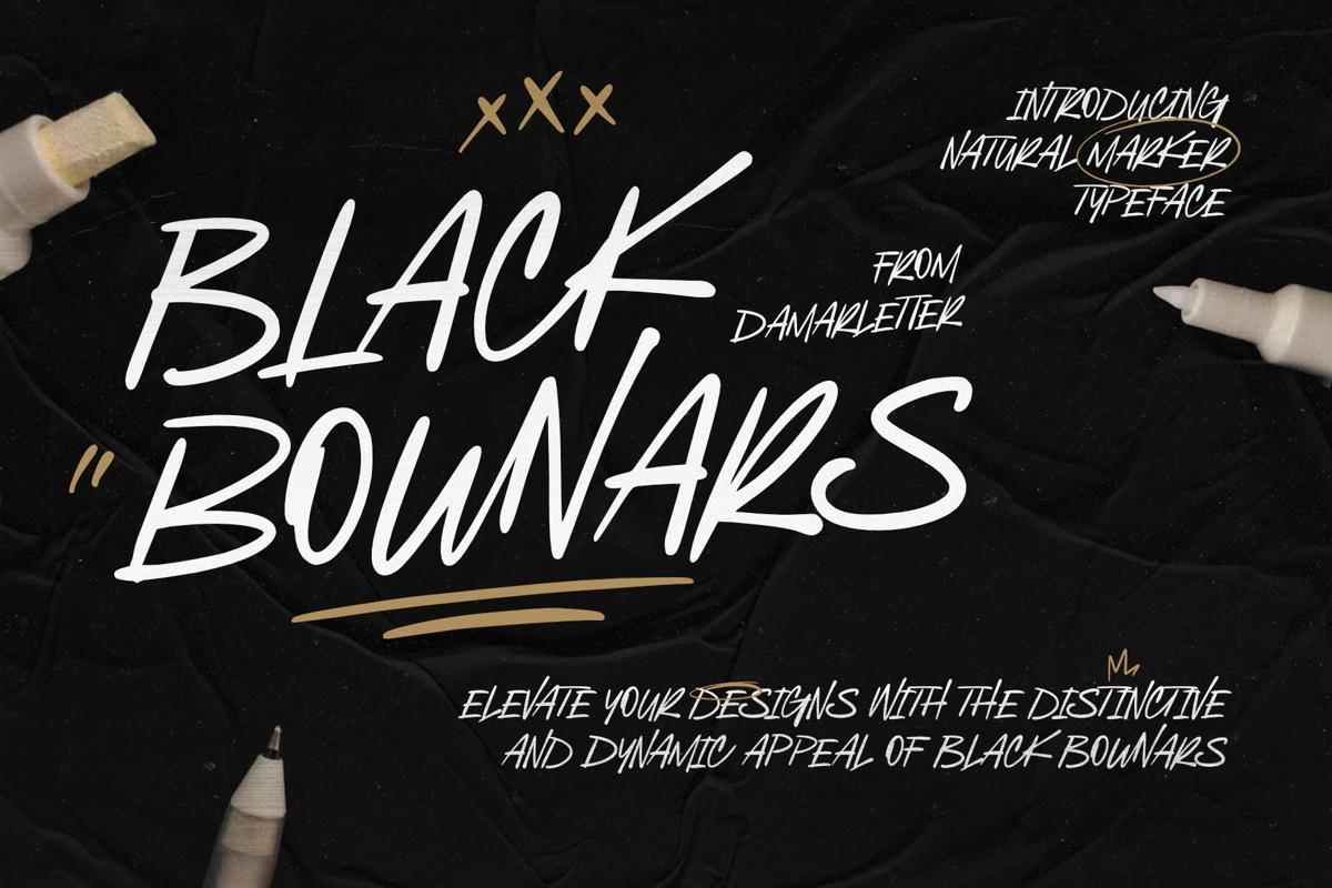 Black Bounars Font | Damarletter | FontSpace