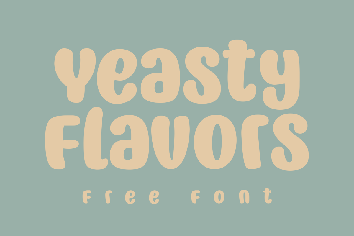 Yeasty Flavors Font | Niskala Huruf | FontSpace