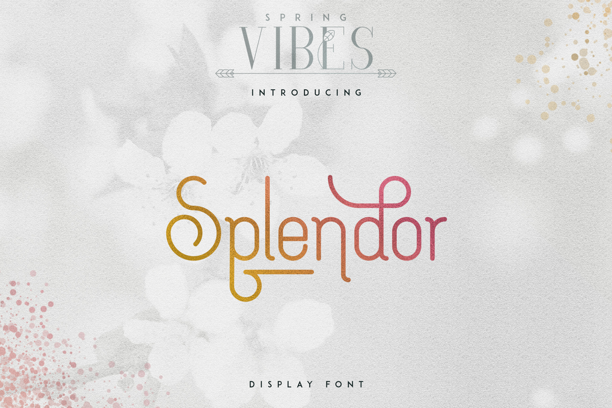 SPLENDOR Font | VPcreativeshop | FontSpace