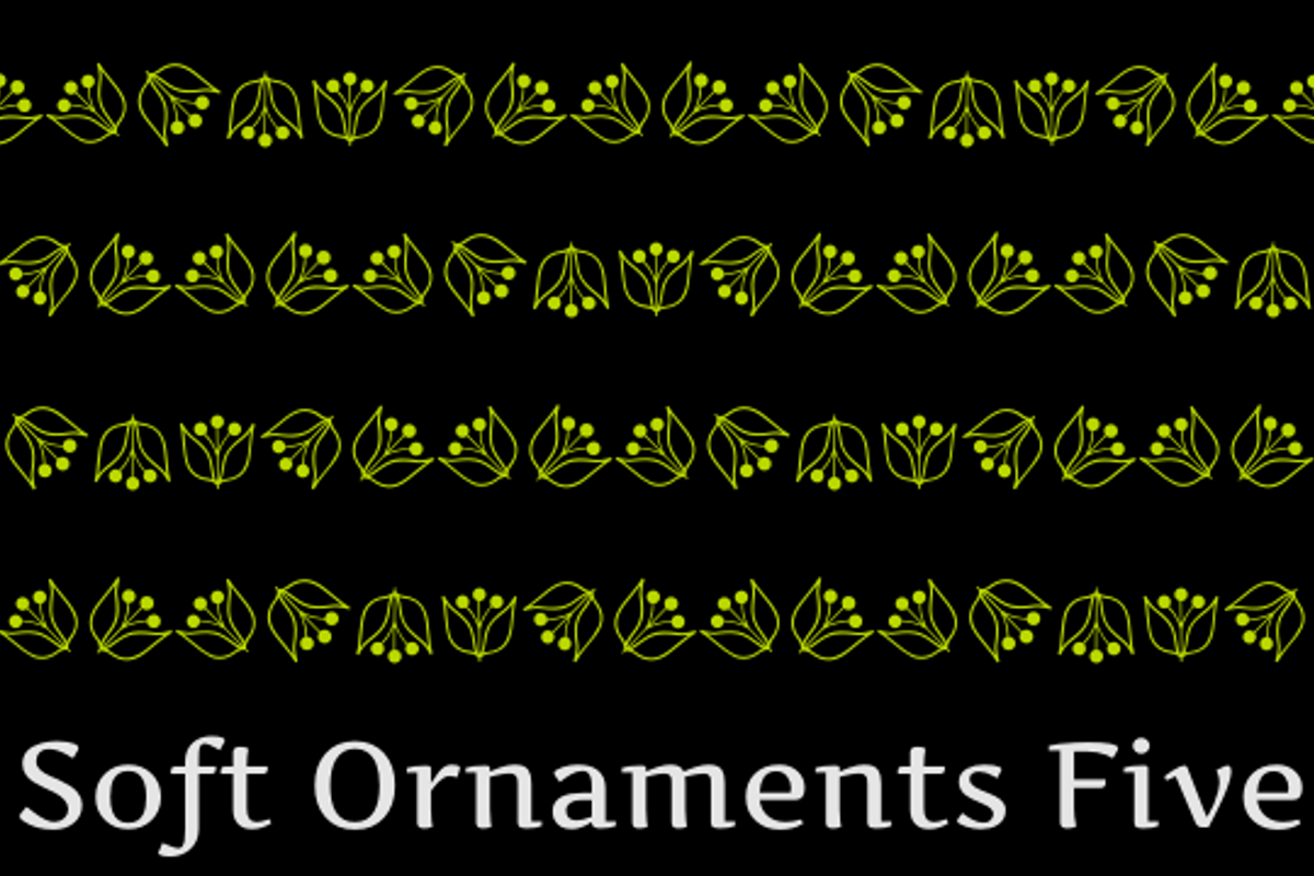 Soft Ornaments Five Font Intellecta Design FontSpace