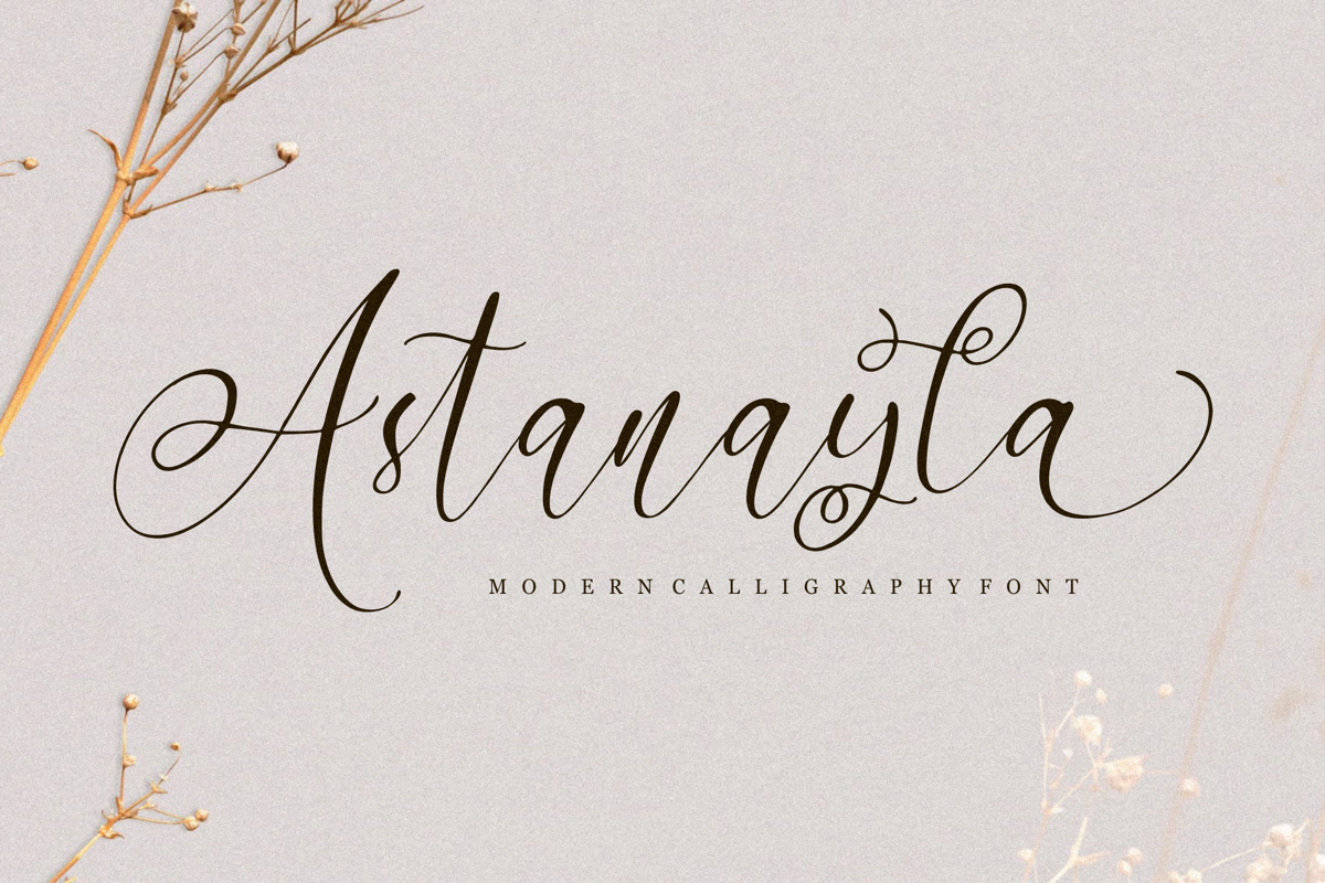 Astanayla Font | Qwrtype Foundry | Fontspace