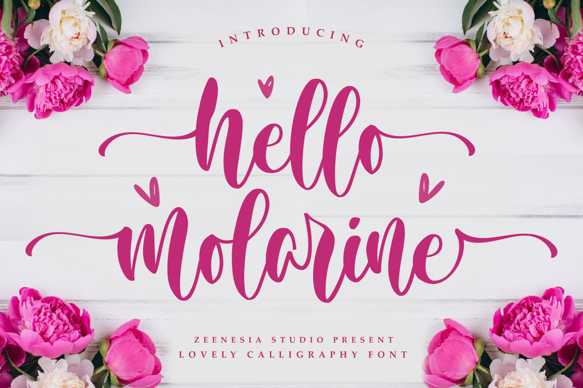 Hello Molarine FOR Font - Free Download