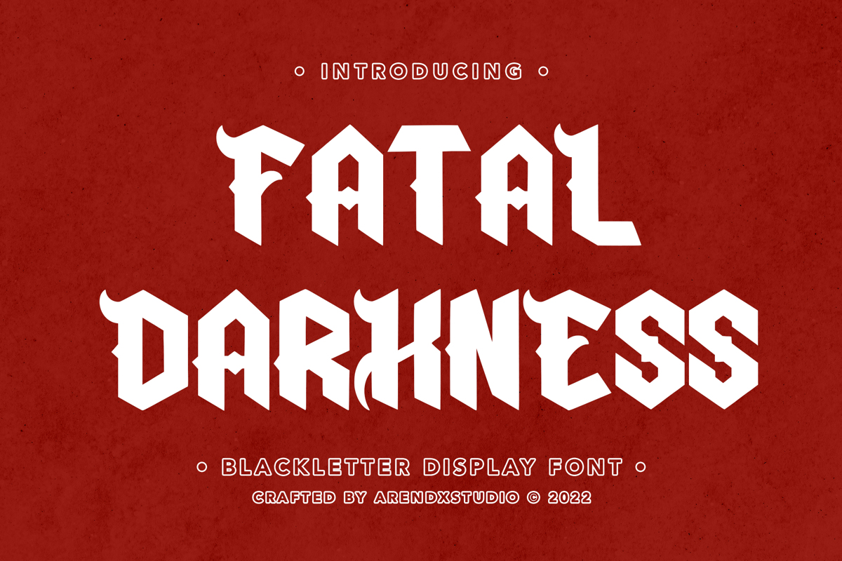 Fatal Darkness Font | Asep Rendi | FontSpace