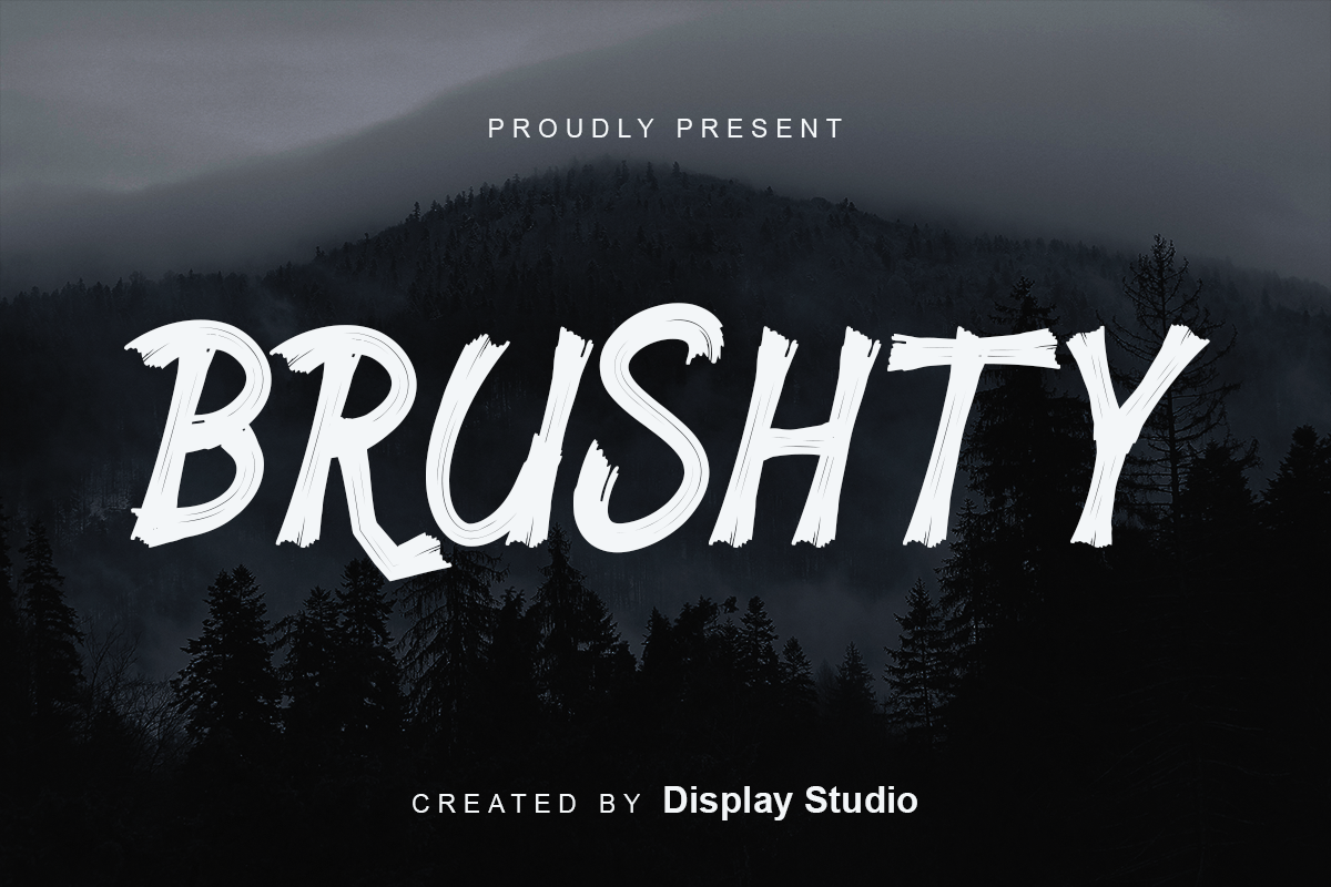 Brushty Font | DisplayStudio_ | FontSpace