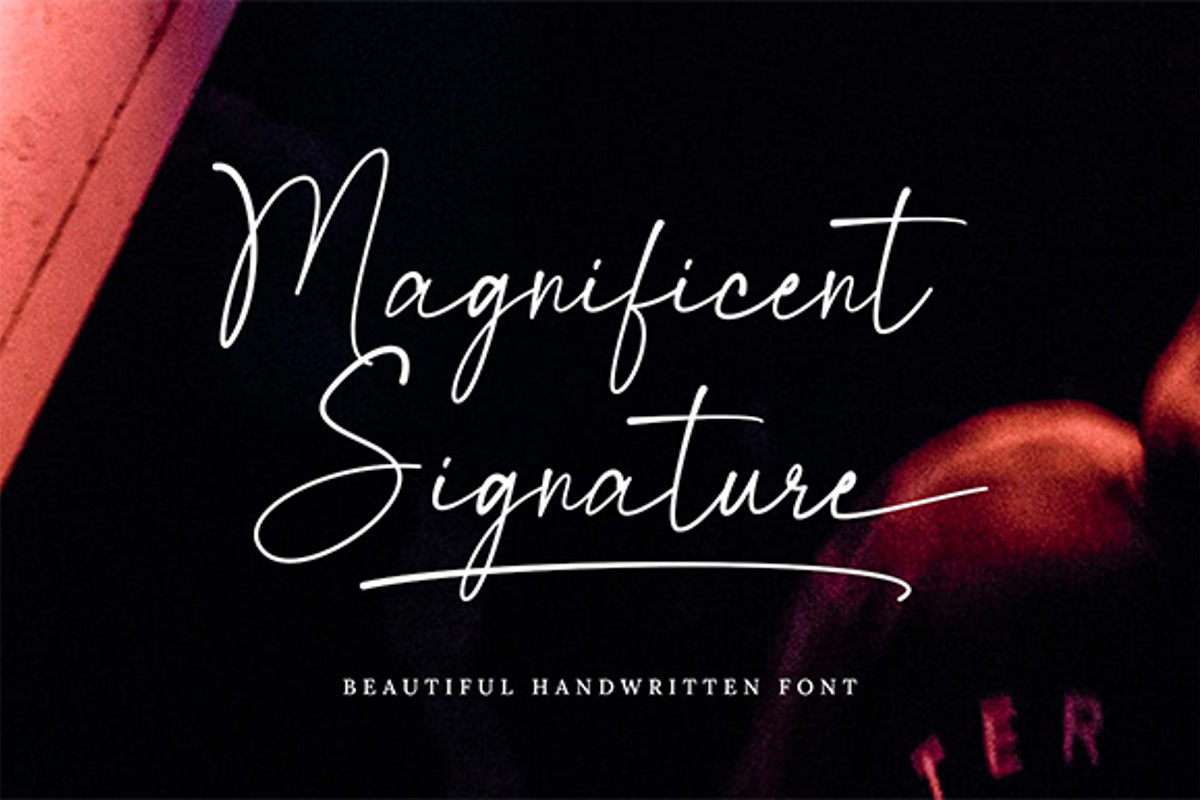 Magnificent Signature Font | Bluestype Studio | FontSpace