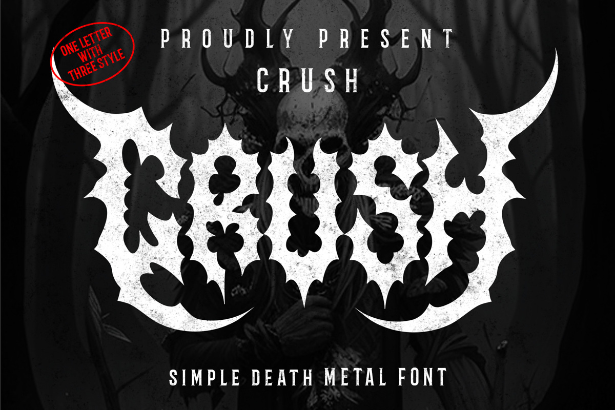 Crush Metal Font 