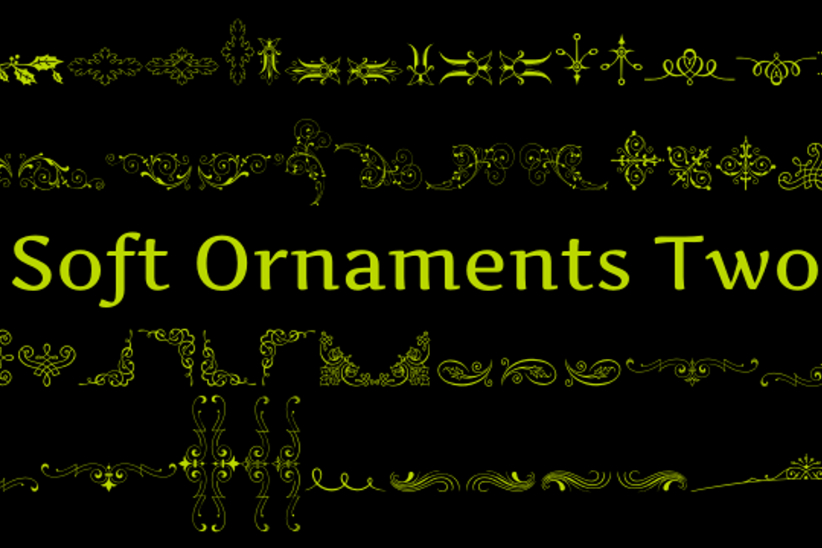 Soft Ornaments Two Font Intellecta Design FontSpace