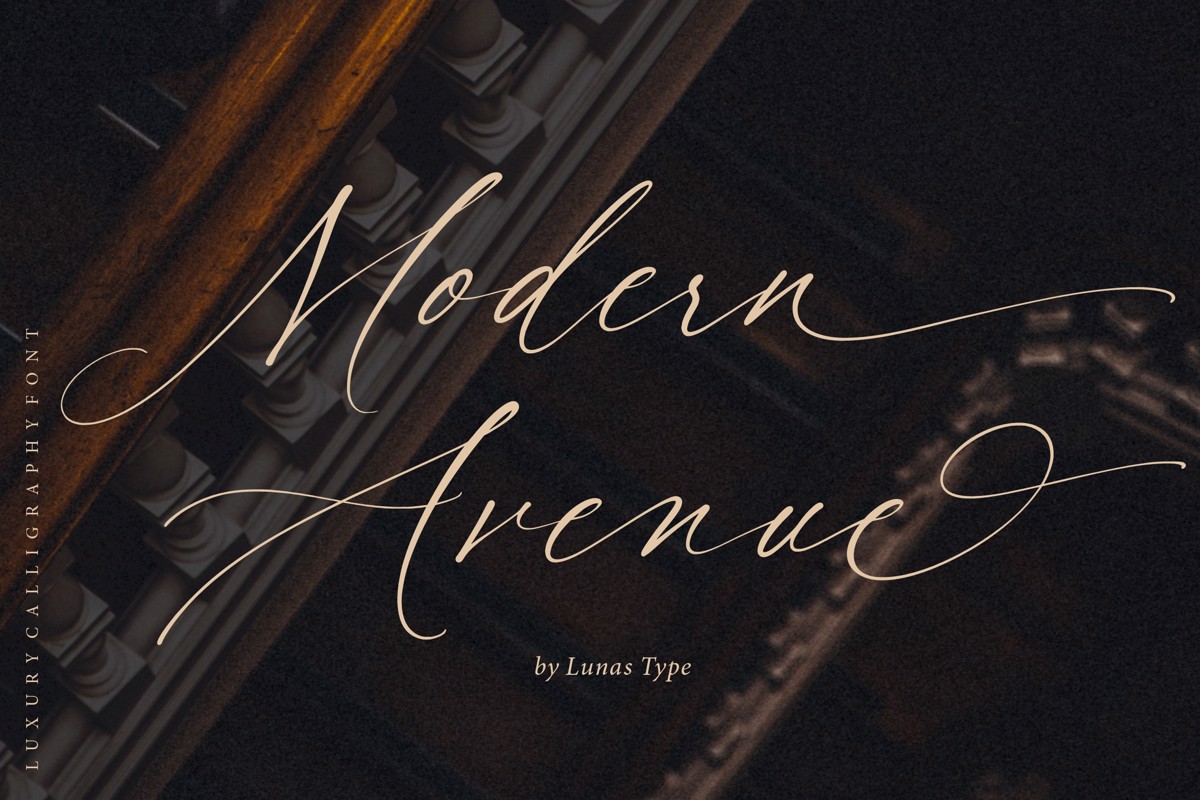 Modern Avenue Font | lunas type | FontSpace