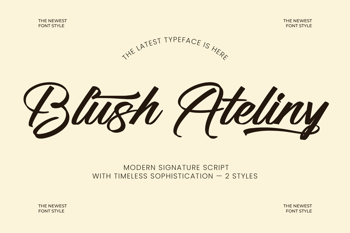Blush Ateliny Font - Free Download