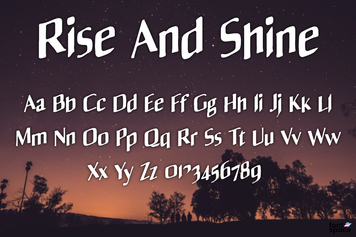 Rise And Shine Font Creativetacos FontSpace