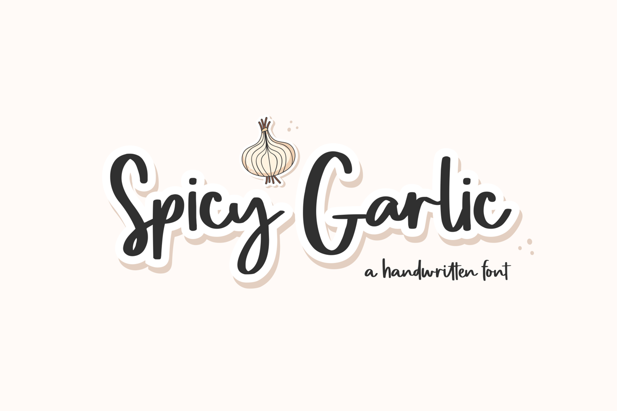 Spicy Garlic Font Allouse.Studio FontSpace