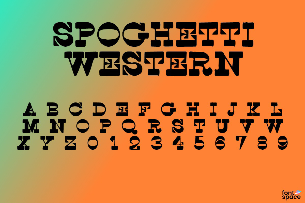 spaghetti western script font free download