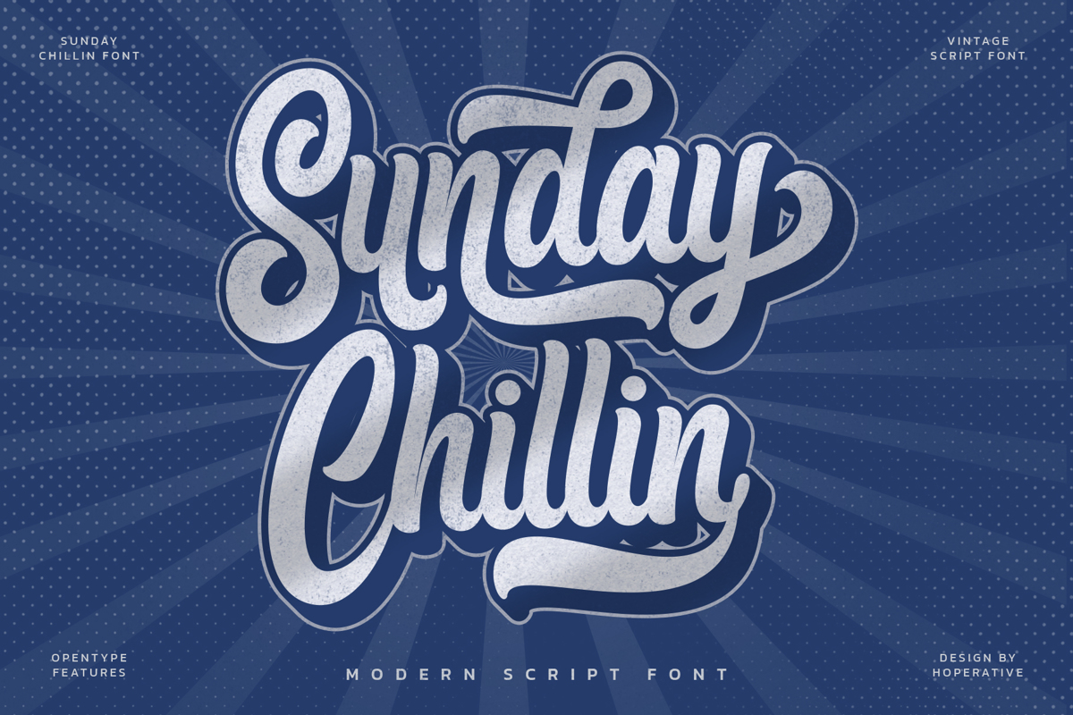 Sunday Chillin Font | Hoperative | FontSpace