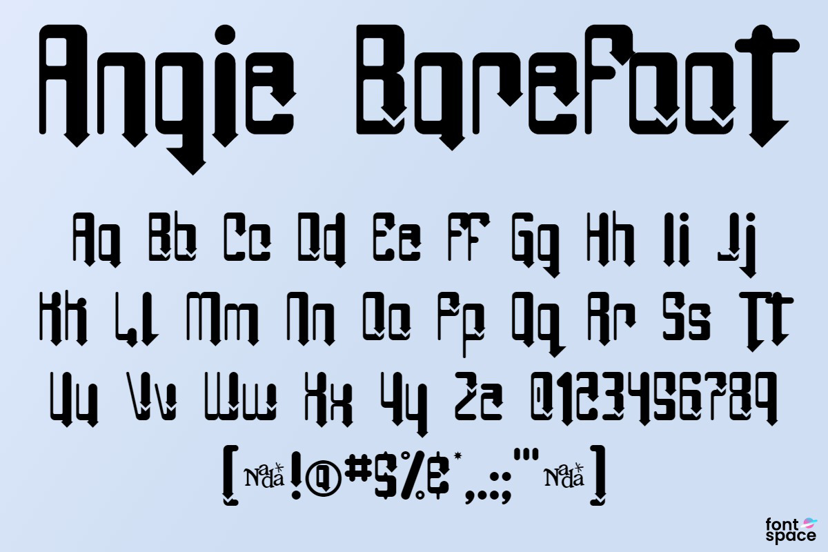 Angie Font GreyWolf Works FontSpace