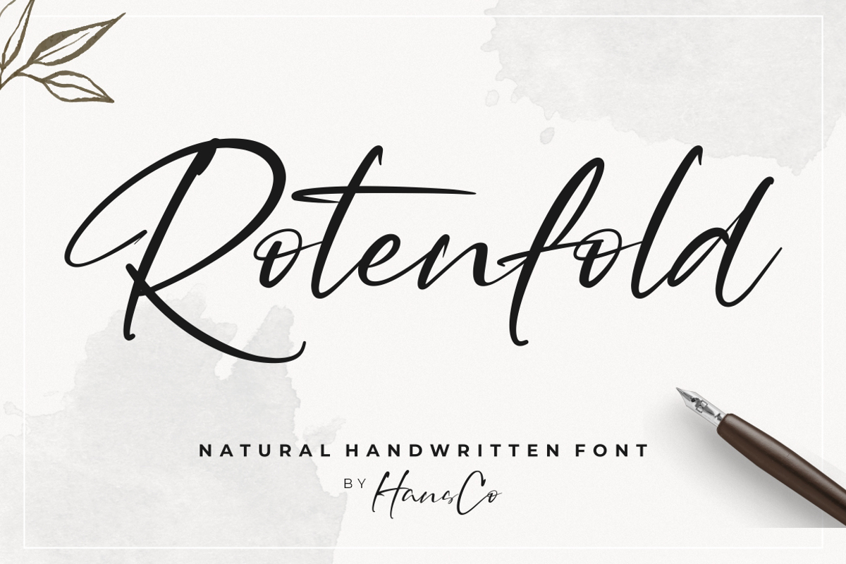 Rotenfold Font | hansco | FontSpace