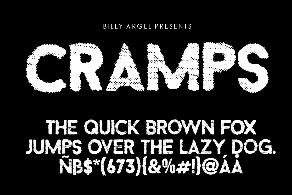 CRAMPS Font | Billy Argel Fonts | FontSpace