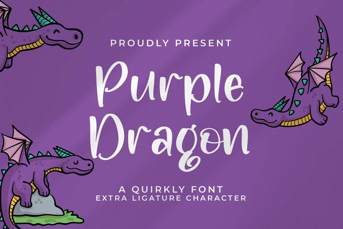 Purple Dragon Font | Integritype Studio | FontSpace