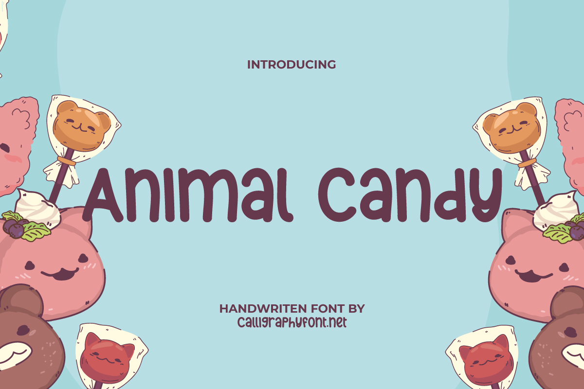 Animal Candy Font | CalligraphyFonts.net | FontSpace