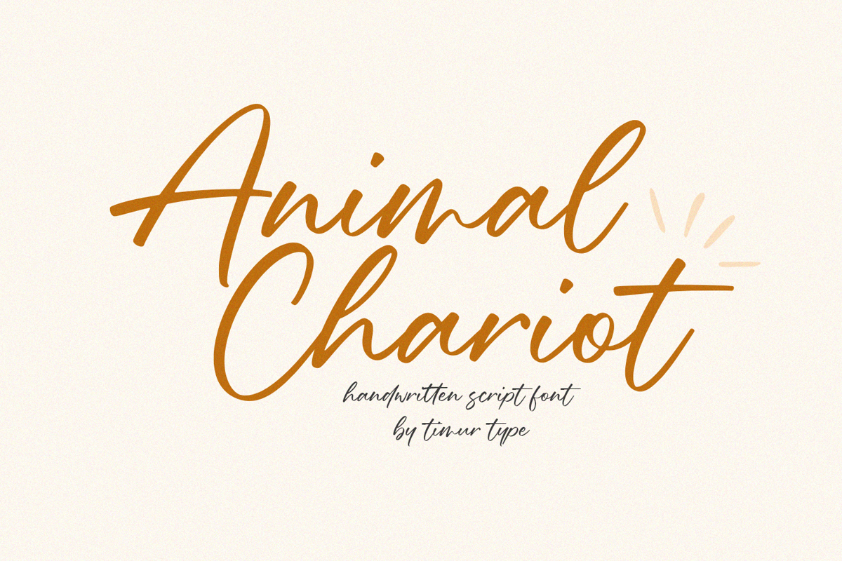 Animal Chariot Font | Timur type | FontSpace