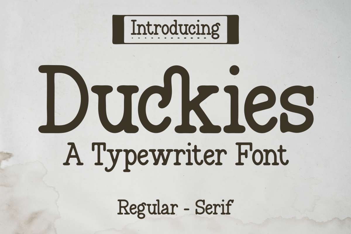 Duckies Font - Free Download