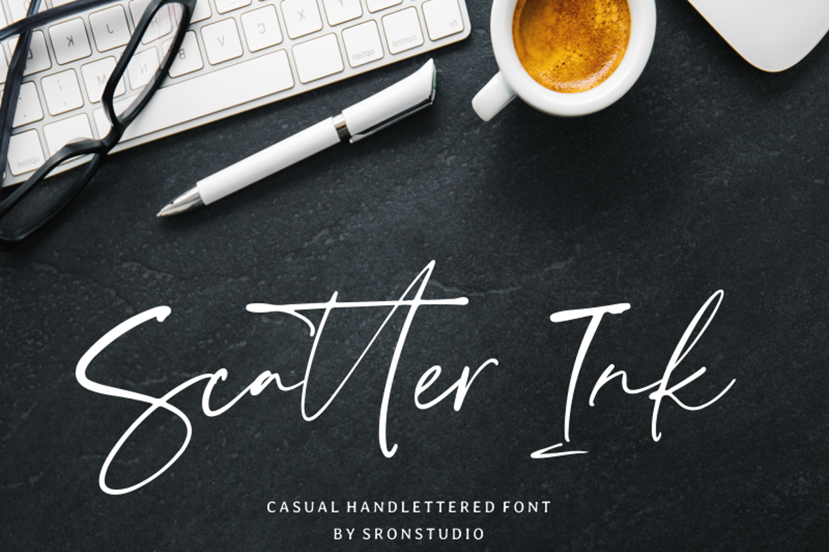 scatter-ink-font-sronstudio-fontspace
