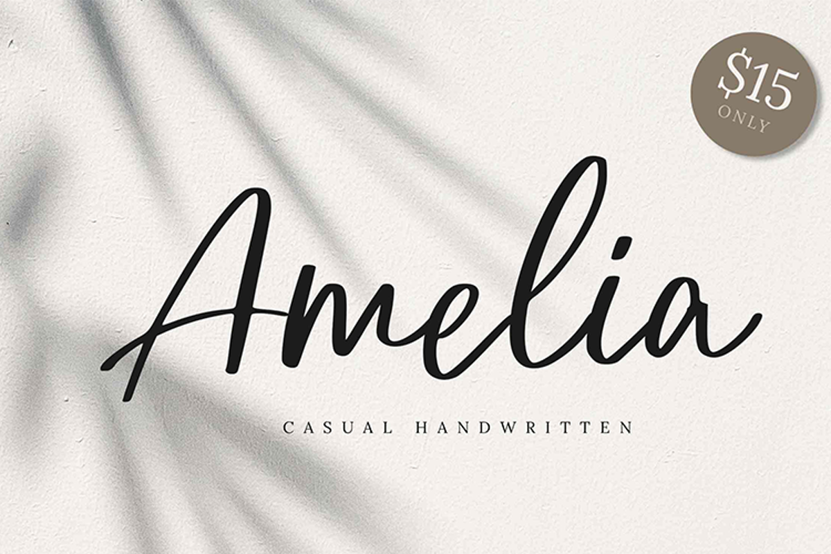 Amelia Font | LintypeStudio | FontSpace