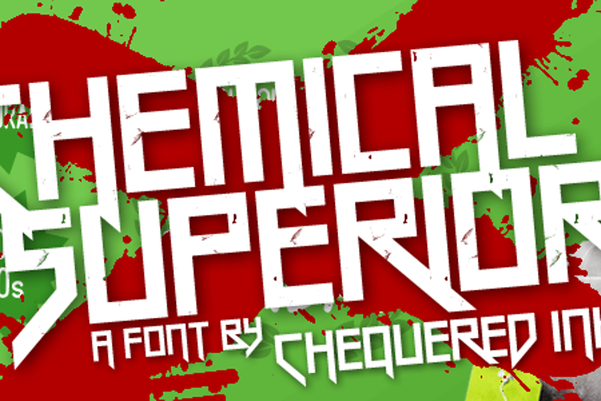 Chemical Superior Font Chequered Ink FontSpace