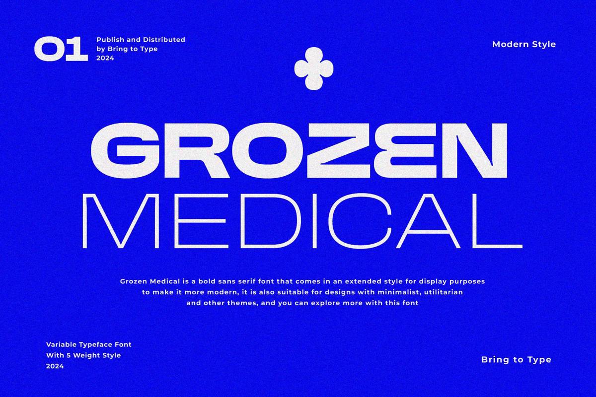 GROZEN MEDICAL Font | Bring to Type | FontSpace