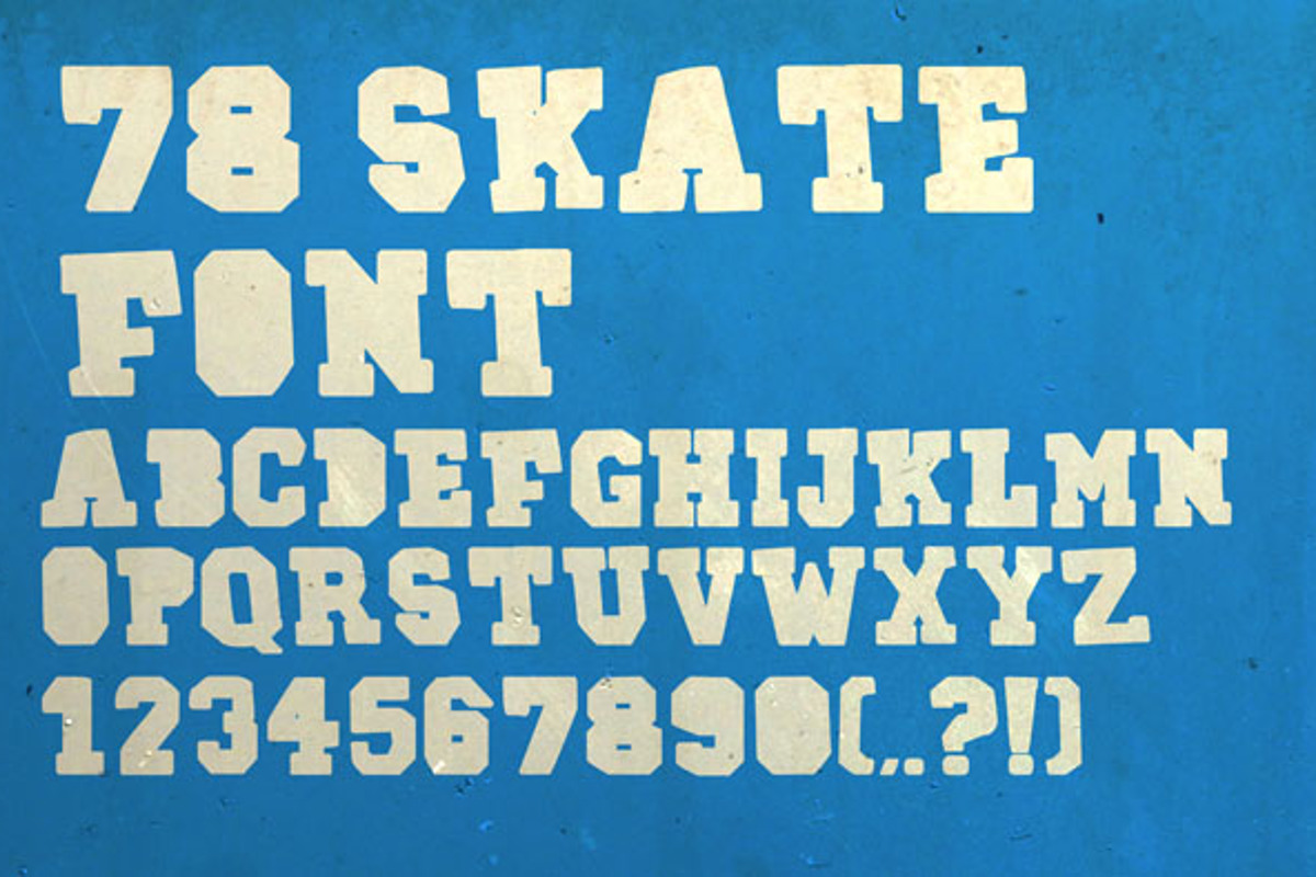 78SKATE Font - Free Download